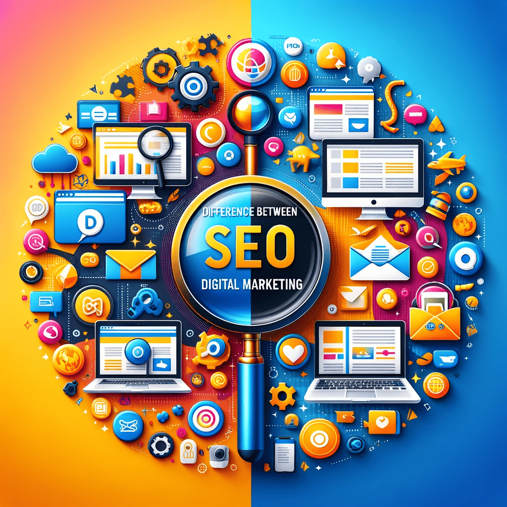 difference between seo and digital marketing