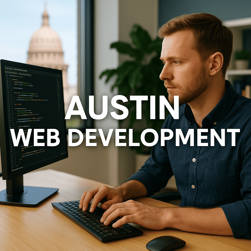 austin web development in action. this texas web developer in in hard core development mode