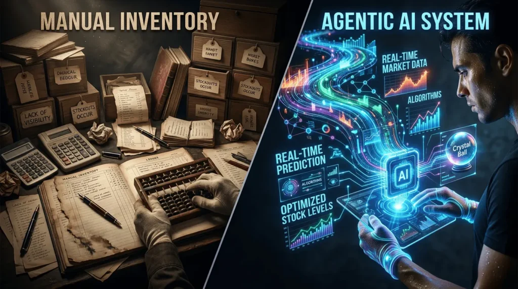 manual inventory work vs best agentic ai systems