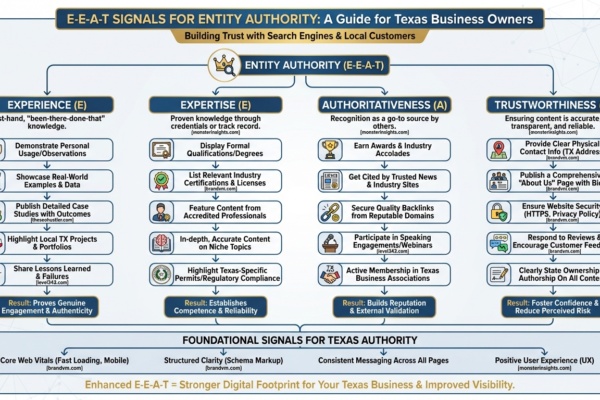E-E-A-T Signals for Entity Authority: The 2026 Guide for Texas Businesses