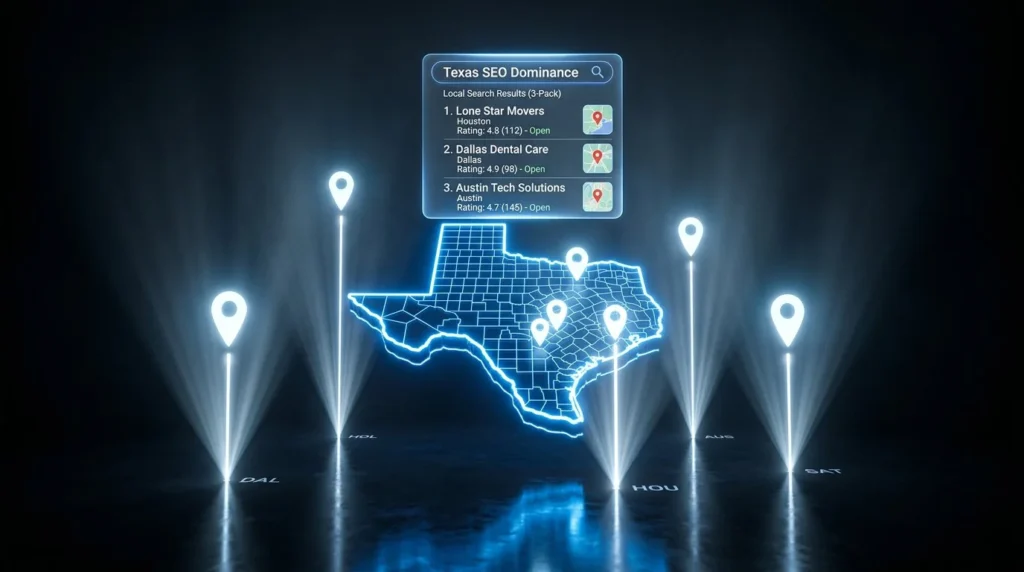 local seo texas map pack rankings